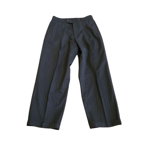 Tailored Pinstripe Pant Suit sz 44 - Picture 3 of 13